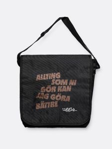 Record bag, axelv&auml;skan f&ouml;r skiv-entusiaster